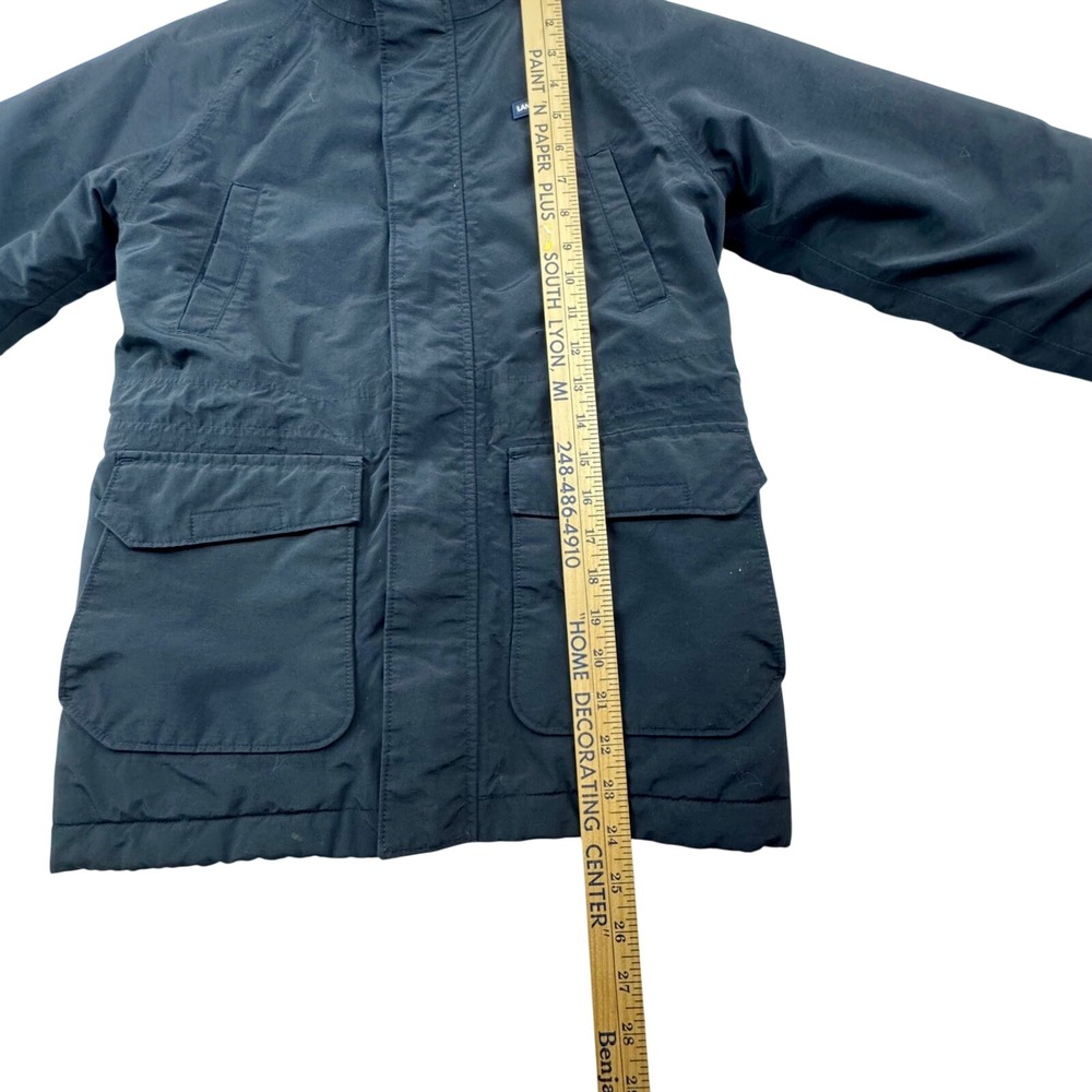 Lands End Kids Squall Parka Jacket Black Waterproof Insulated 511342 Size S 8 - Picture 14 of 16